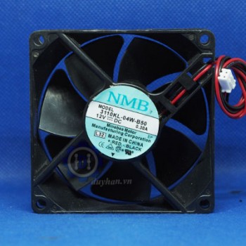 3110KL-04W-B50, quạt tản nhiệt NMB-MAT, 12VDC, 0.3A, 80x80x25MM