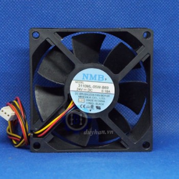 3110ML-05W-B69, Quạt tản nhiệt NMB-MAT 3110ML-05W-B69, 24VDC, 0.18A