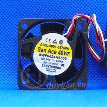 9WF0424H6503, Quạt tản nhiệt Sanyo Denki chống nước, 40x40x25mm,24VDC, 0.15A